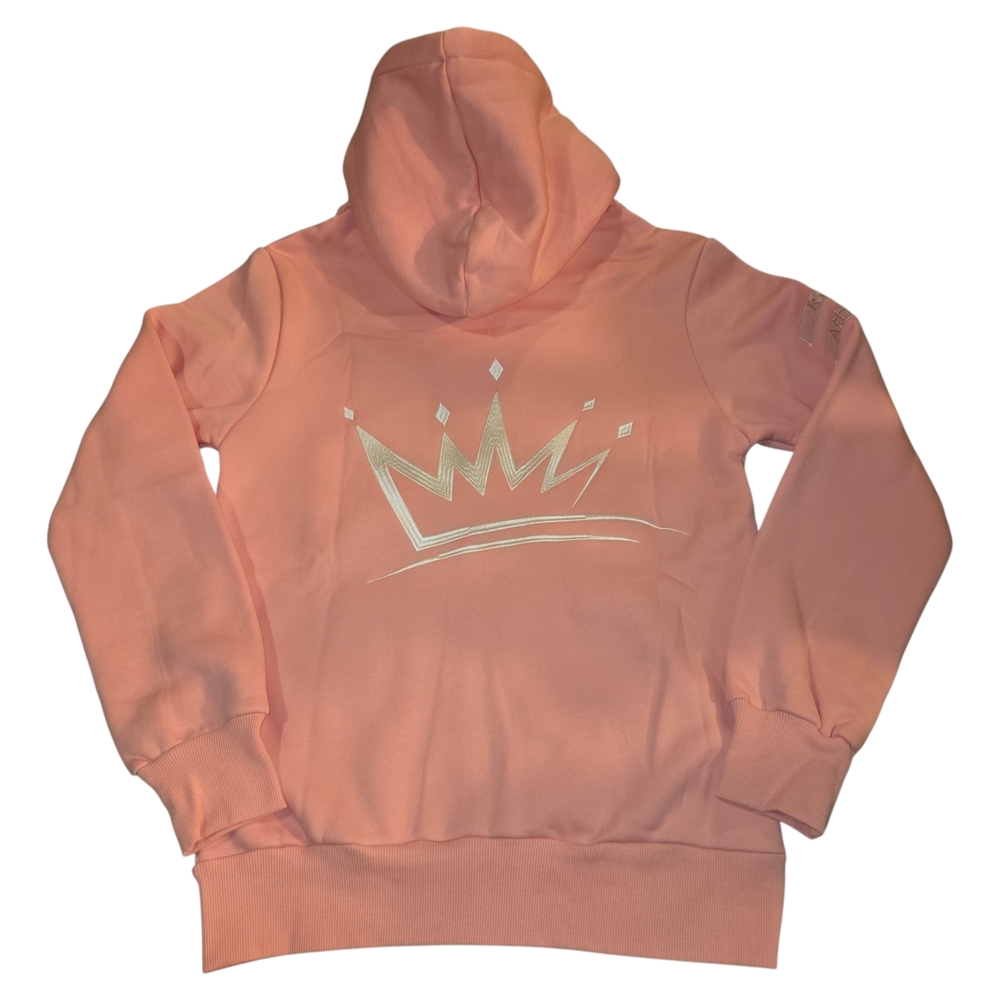 Cozy Pink Crown Hoodie for Kids